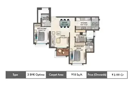 1 BHK 417 Sq. Ft.